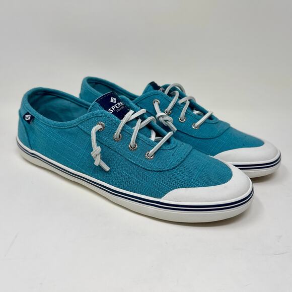 Sperry Lounge 2 Top-Sider Linen Comfort Style Sneakers Womens 9 Blue :: K.4.5 - Picture 7 of 13